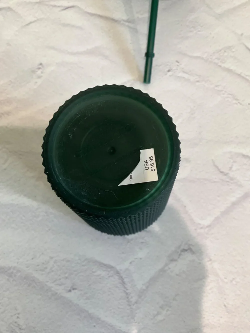 Starbucks Matte Green Soft touch studded 16 oz Tumbler